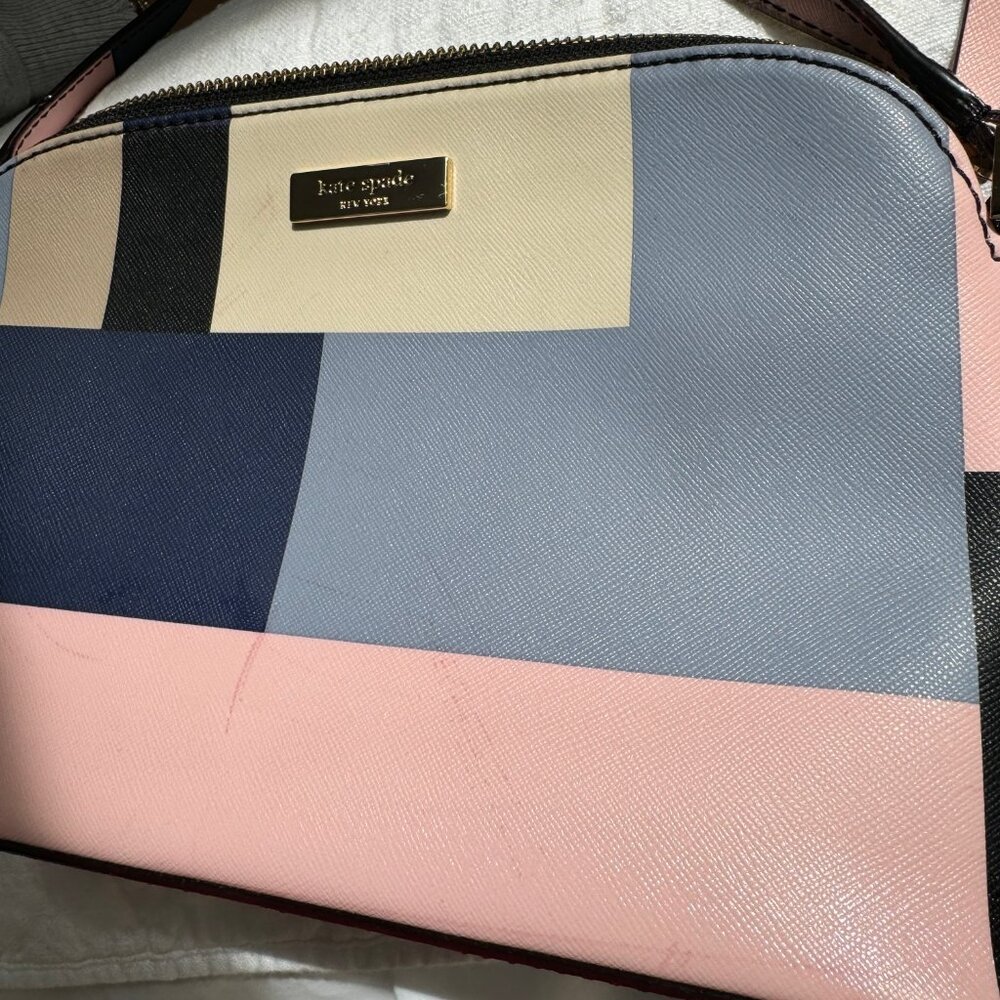 Kate Spade Patchwork Pattern Shoulder Bag With Lo… - image 6